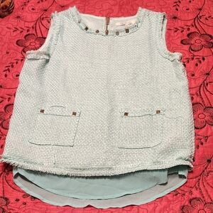 English Rose Women's Textured Top- Mint Green